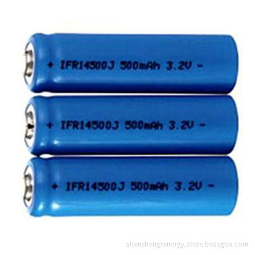 3.2V 500mAh  Rechargeable AA Lithium Batteries